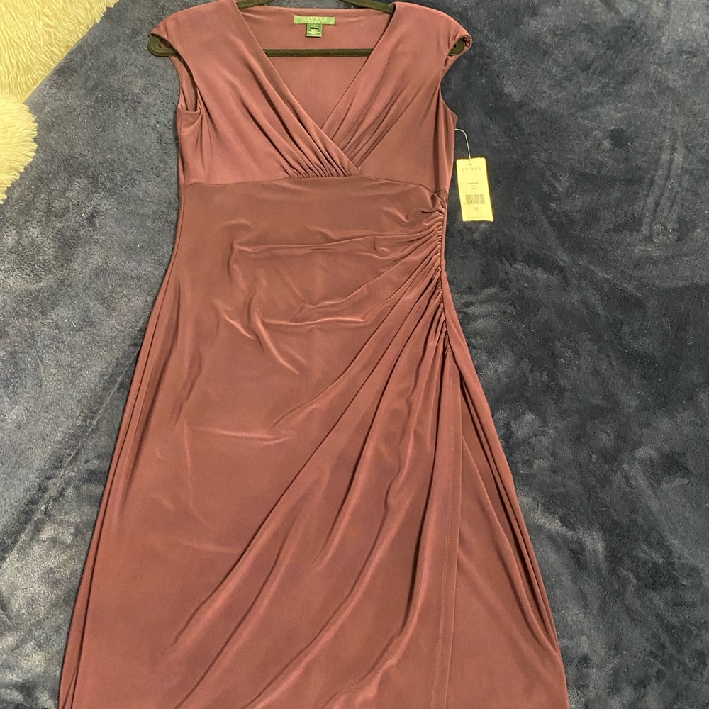 Ralph Lauren Mauve Midi Dress